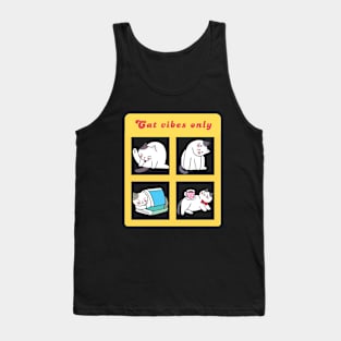 Cat vibes only Tank Top